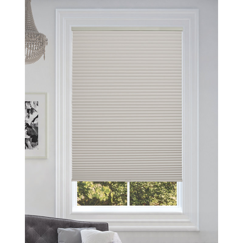 Store occultant sans cordon, L 64 po x L 48 po, Blanc hivernal