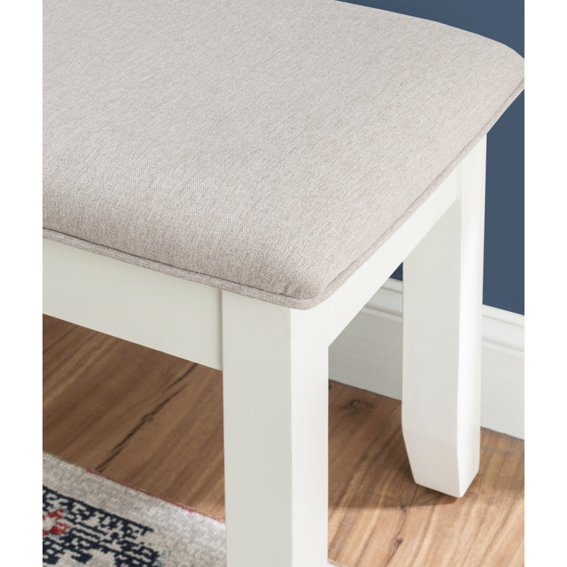 Banc de rangement à couvercle rabattable Eltingville, Gris clair