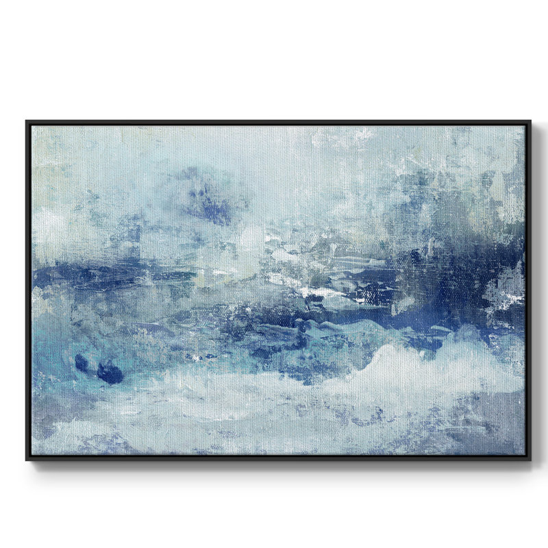 «Blue Cloudscape», reproduction sur toile, H 27 po x l 41 po x P 2 po, Noir