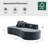 Nerio Boneless Modern 94" Compression High-Density Foam Sofa with 2 Pillows-1342695828