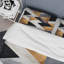 Ensemble de housse de couette géométrique noire et dorée 1 - Abstract Geometric Tiles-101241637