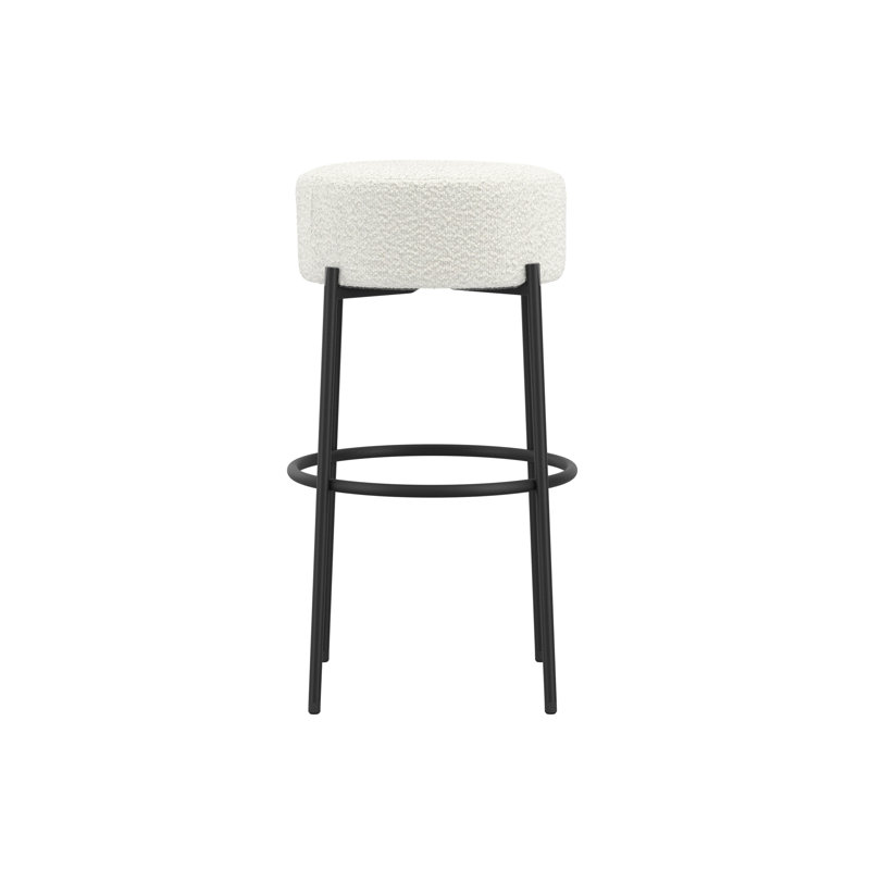 ANAIS UPHOLSTERED COUNTER STOOL, Ivory