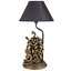 Lampe de table en bronze 18 po Medusa