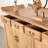 Handcrafted Elm Wood Sideboard