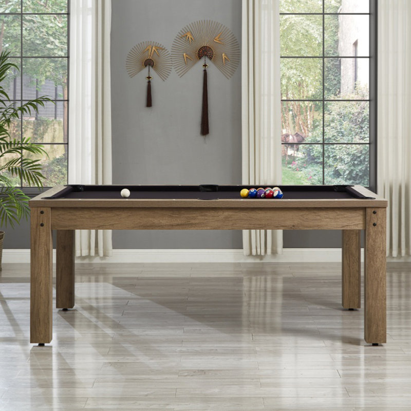 Table de billard multi-fonctionnelle trois-en-un, Noir / brun