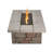 SEDONA Rectangle Concrete Propane or Natural Gas Fire Pit Table by Real Flame-24821690