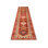 One-of-a-Kind Hand-Knotted 1960s 2'10" x 12'2" Runner Wool Area Rug in Red/Orange/Blue/Ivory