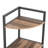 Corner Bookshelf, 6-Tier Rustic Brown