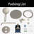Wall Mount 10 Inch Roud Rainfall Shower Head And Handheld, Trim Kit (Valve Included)-124984964