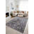 Gray Floral Vintage Look Woven Base Decorative Carpet-985207573