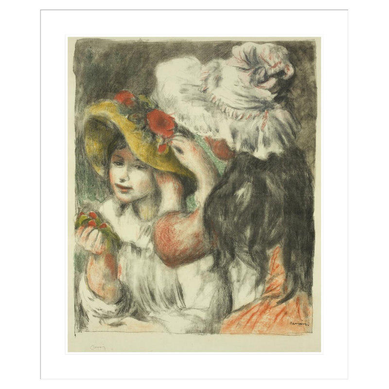 Le chapeau épinglé par Pierre-Auguste Renoir, H 39,83 po x l 33,5 po