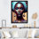 Portrait d'une femme africaine glamour I - reproduction sur toile