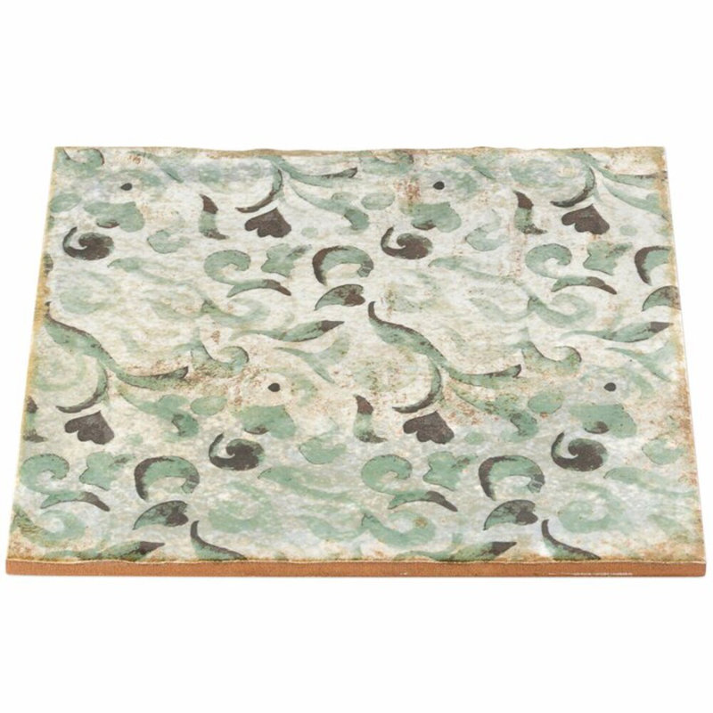 Angela Harris Dunmore 8x8 Polished Hand Painted Look Ceramic Tile