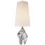 Halcyon Accent Cordless Table Lamp in Crystal with Linen Shade