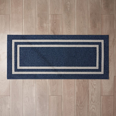 Nautica Double Line Machine Washable All Loop Tufted Rugs 1-Piece