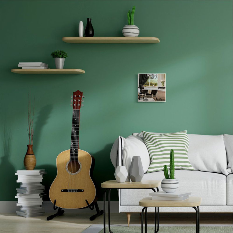 «Beautiful Bathroom», reproduction, H 12 po x l 12 po x P 0,5 po, Plaque murale