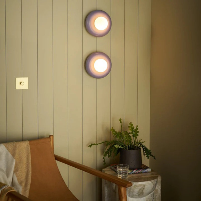 NOVI Ceramic Wall Sconce, Lilac