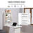 Floating Desk With Storage Shelf, Wall Mounted Fold Out Convertible Desk