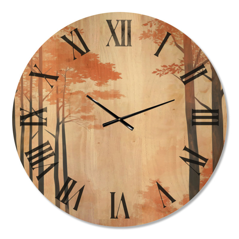 Horloge murale surdimensionnée Woodland, Oversized