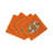 Zebra Seeing Double Orange Tabletop Set