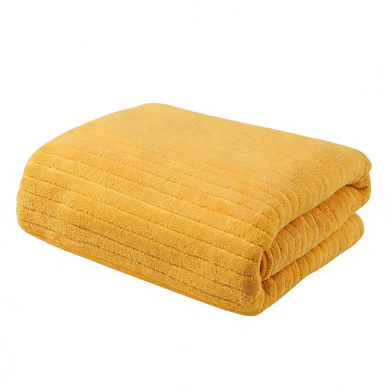 Serviette de velours pour adulte, usage quotidien à la maison, Yellow