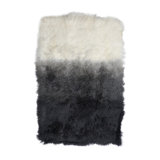 Sheepskin Ombre Area Rug in Gray