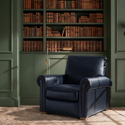 Igon Motion Down Filled Genuine Leather Recliner