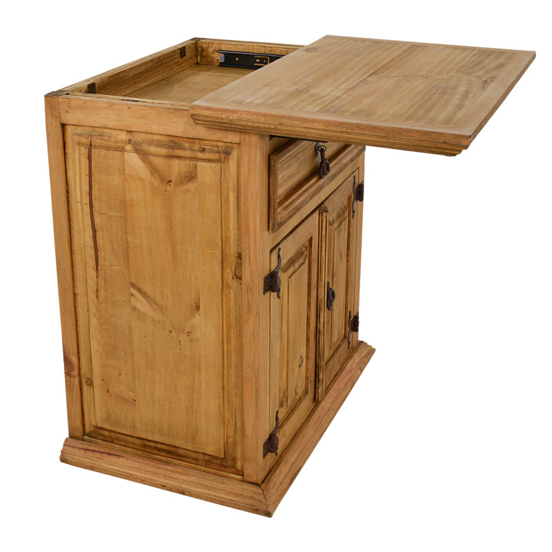 Table de chevet Honey Pine, Naturel