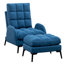 Affric 60cm Wide Velvet Wing Chair Recliner-1529548663