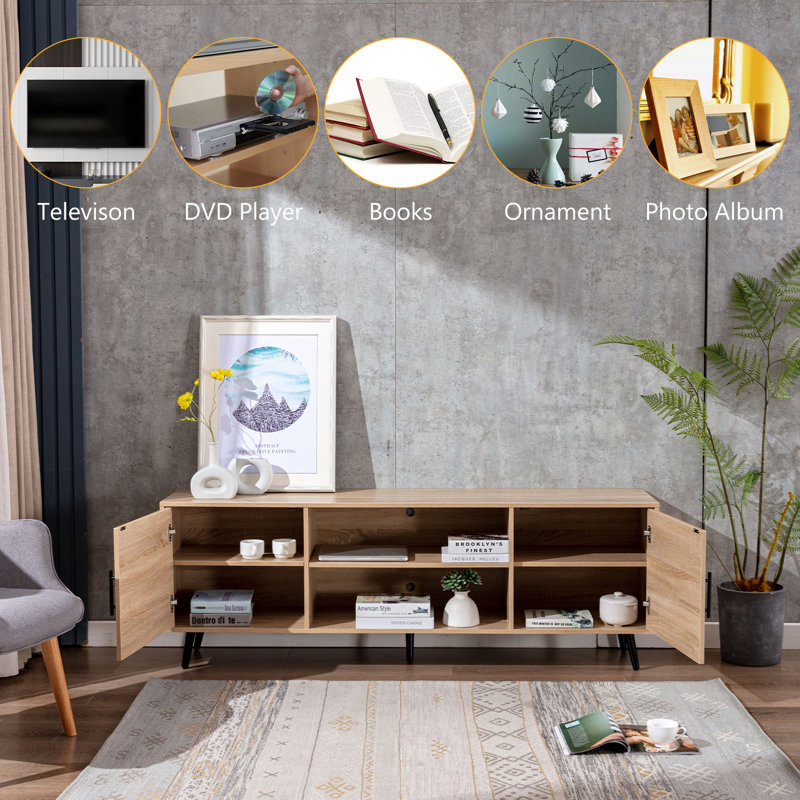 Cemiyah TV Stand for TVs up to 75" - Modern Design