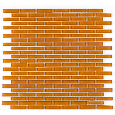 Torch Song 0.5'' W x 2'' L Glass Tile Mosaic Sheet