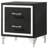 Malcolm Black 2-Drawer Nightstand Bedside Table