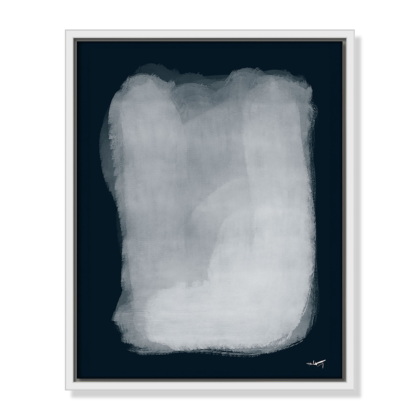 Gelder "Calme 001" Print by N.Atelier, 15.5" H x 12.5" W, White