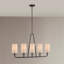 Lustre linéaire à 5 lumières