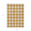 Tapis extérieur lavable à carreaux orange et beige 9 pi x 12 pi