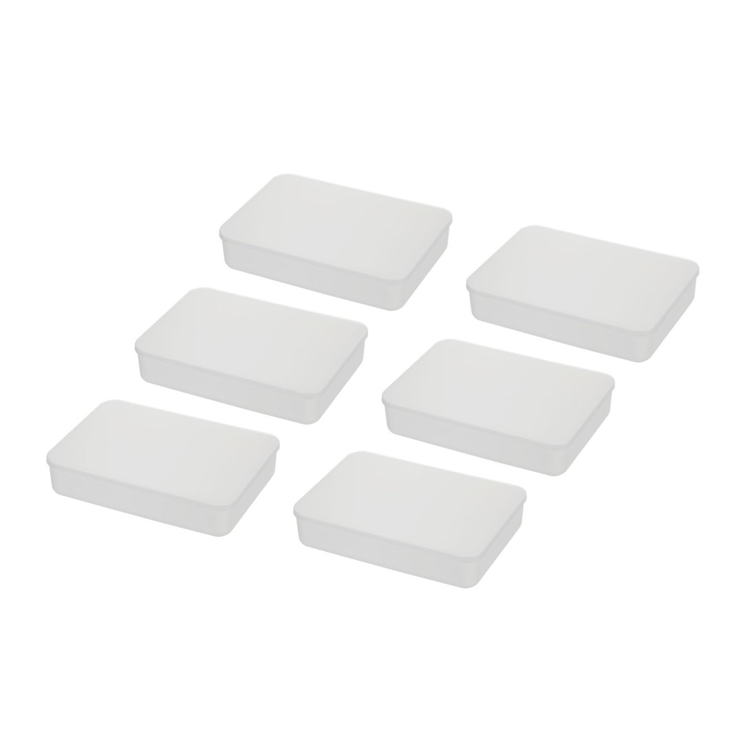 Rebrilliant Plastic Storage Tub & Tote (Set of 6) Rebrilliant