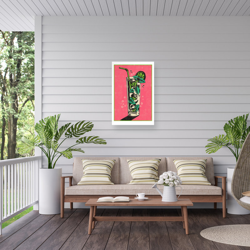 Décoration murale d'extérieur Abbi Mojito Mix, L 30 po x H 47 po