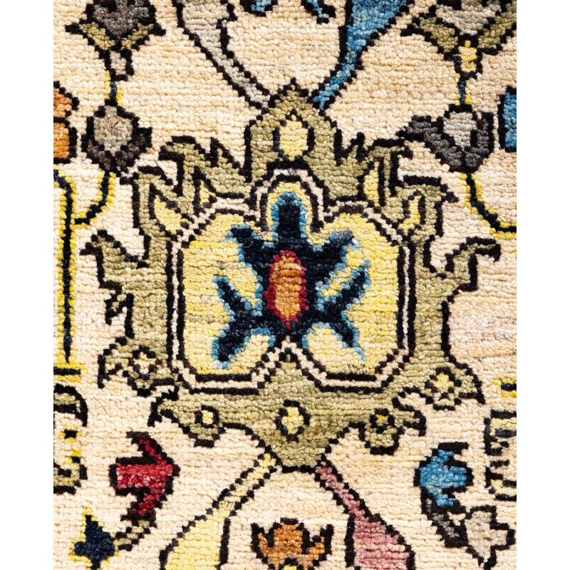 Serapi One-of-a-Kind 4' 0" X 5' 11" Hand Knotted Area Rug