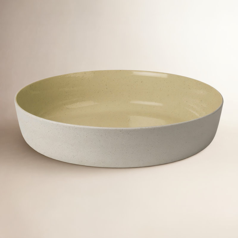 Bol à salade en céramique SABLO, Savannah, H 3 po x l 13,4 po x P 13,4 po