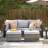 Joette 5 - Person Patio Conversation Set with Cushions-876764312