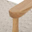 Chaise avec accoudoirs de style Mid-Century moderne, bois de frêne et corde tissée, l 25,06 po x P 20,85 po, H 29,1 po, blanc, aucun assemblage requis