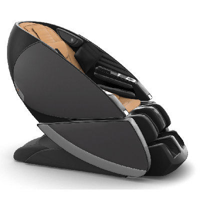 Human Touch Super Novo X Massage Chair - Tan Leather Pad Set with Vinyl Door Panels