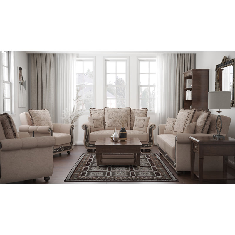 Causeuse convertible avec rangement Primenest Timeberline Collection, Beige