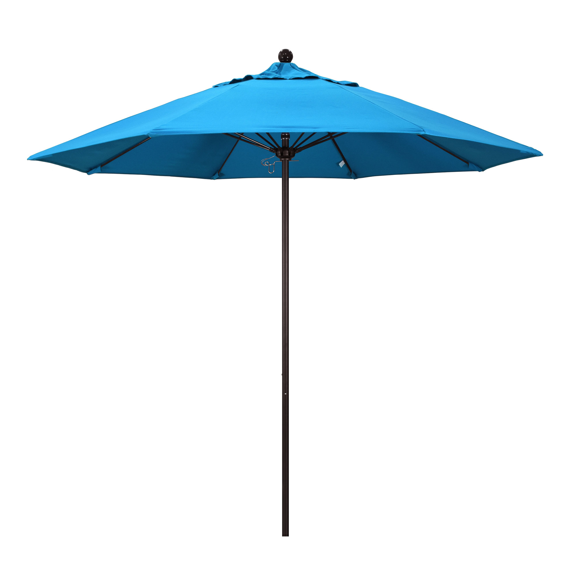 Hibo 108'' Sunbrella® Outdoor Umbrella, Canvas Cyan Sunbrella® Canvas
