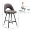 Etna Swivel Upholstered Counter Stool with Metal Frame-1902050882-1902050884