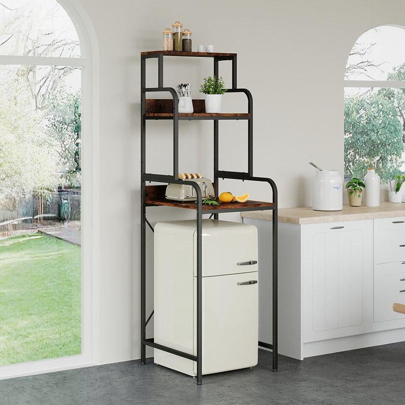 Multi-Functional Over Mini Fridge Stand with Storage
