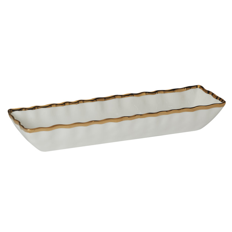 Regency Gold Cracker Tray 13in x 3in