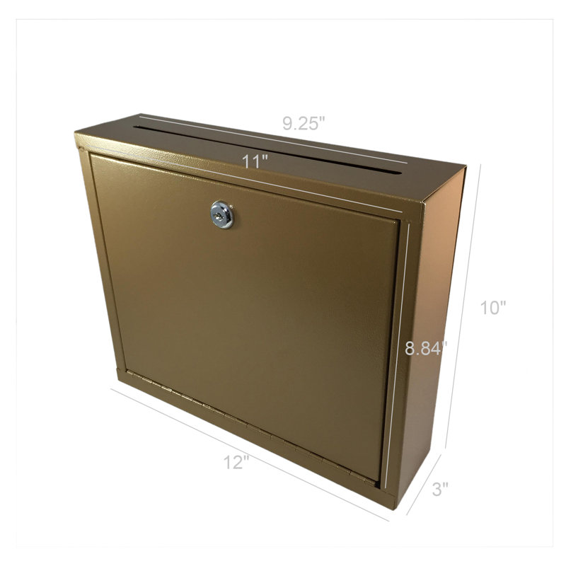 Polyvalent, fixation murale, taille moyenne, boîte à idées, boîte à cadeaux, boîte de dépôt, boîte aux lettres, boîte de caisse