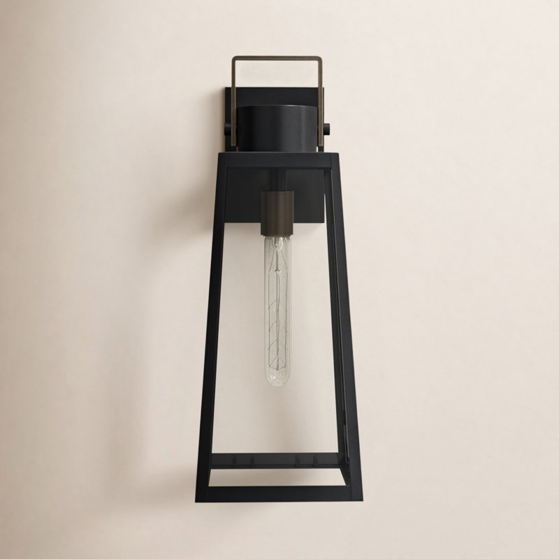 Kiwa Wall Light, Black, 19" H x 7" W x 8.5" D