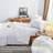 100% French Linen Sheet Set Breathable Durable For Hot Sleepers Bedding 4 Pcs - 1 Flat Sheet,1 Fitted Sheet,2 Pillowcases-115227674-115227676